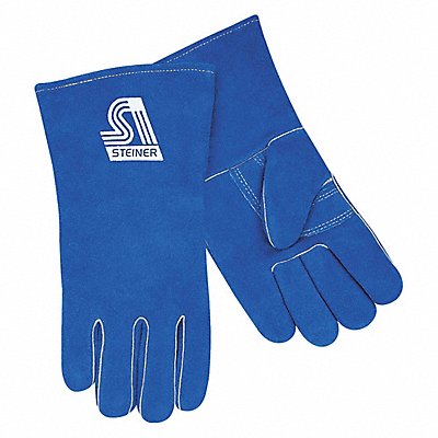 STEINER INDUSTRIES 2519YL Welding Gloves Stick Application Blue PR