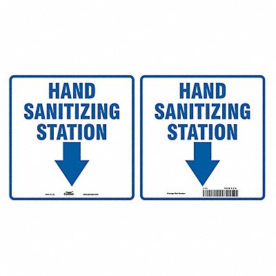 CONDOR PJL442P0808 Projecting Sign 7 H 7 W Plastic
