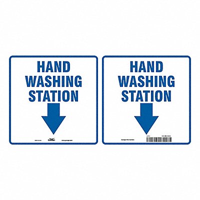 CONDOR PJL444P0808 Projecting Sign 7 H 7 W Plastic