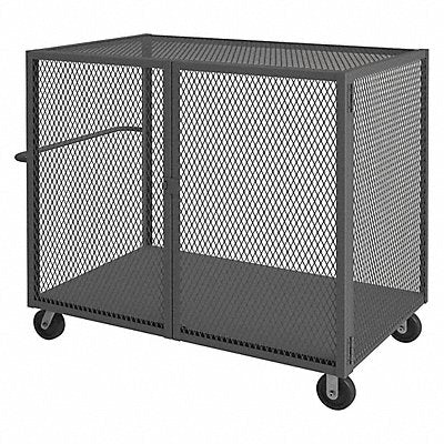 DURHAM MFG HTL3660DD95 Cage Truck Grey w/ Pad Lockable Doors