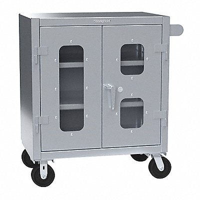STRONG HOLD 33LD242CLCASS Storage Cabinet 36 x36 x24 DrkGry 2Shlv