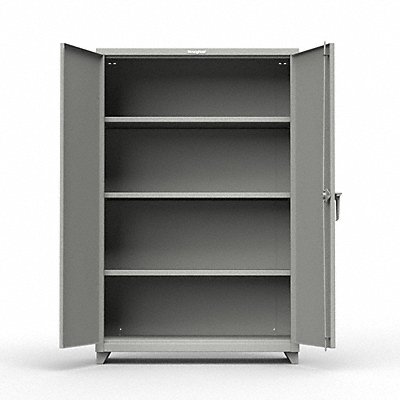STRONG HOLD 46243L5S Storage Cabinet 72 x48 x24 MdmGry 3Shlv