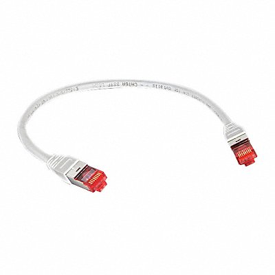 TRIPLETT CAT6A1WH Voice and Data Patch Cable 6A 10 GBps