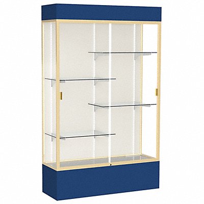 GHENT 3174PBGDNY Floor Display Case Navy Blue 80 H 48 L