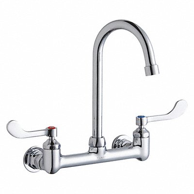 ELKAY LK940GN05T4H Faucet Wall Mt 5 Spout 4 Handle