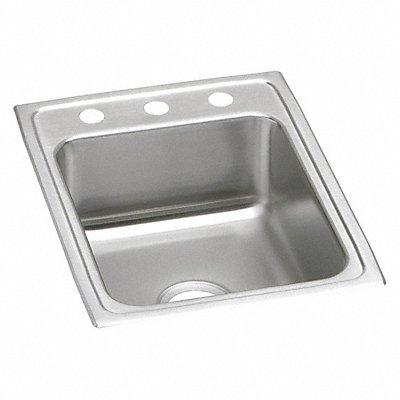 ELKAY RESIDENTIAL LRAD1722553 Sink SS Ada 17x22 Faucet 3 Hole