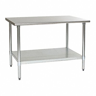EAGLE GROUP T2430SEB Table SS Legs/Shelf Deluxe 24 Wx30 L