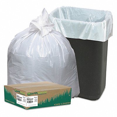 EARTHSENSE COMMERCIAL RNW1K150V Tall Kitchen Bags 13-16gal. White PK150