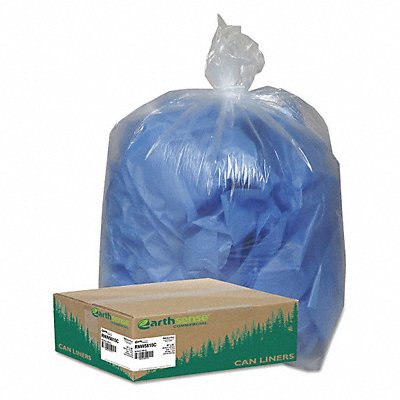 EARTHSENSE COMMERCIAL WBIRNW5815C Clear Can Liners 55-60gal. Clear PK100