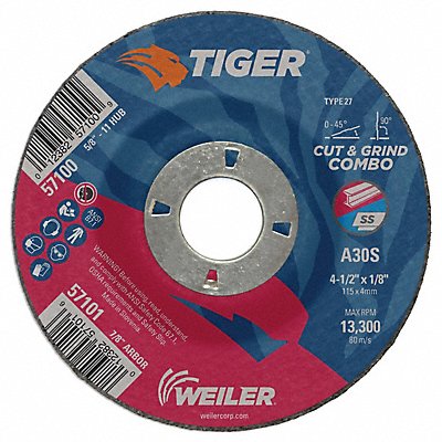 TIGER 57101 CMB-4-1/2 X 1/8 X 7/8 AO Type 27 COMBO