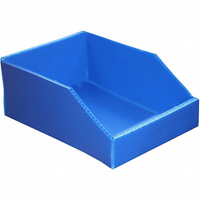 GRAINGER 5736BLUE Hopper Bin
