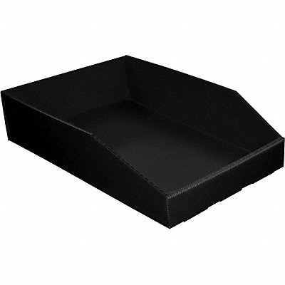 GRAINGER 5738BLACK Hopper Bin