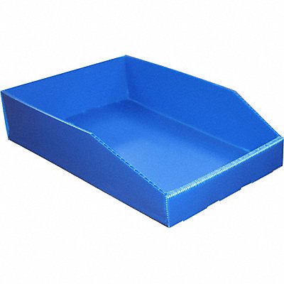 GRAINGER 5738BLUE Hopper Bin