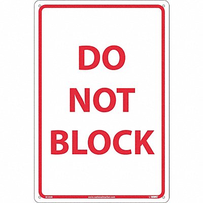 NMC M103R Do Not Block Sign