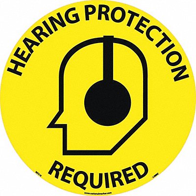 NMC WFS16 Sign Hearing Protection Requ Walk On Flo