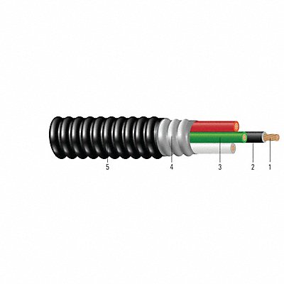 SOUTHWIRE 58628802 MiniSplitCable 16AWG Black 600V 250ft