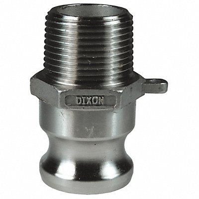DIXON VALVE  COUPLING 100FSS Cam and Groove SS Adaptor x MNPT 1