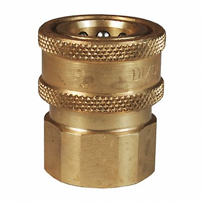 DIXON VALVE  COUPLING 2VF2B VSeries Valved CouplerBR 1/4 FNPTF 1/4