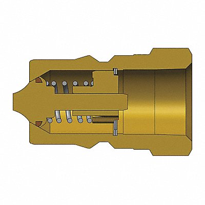 DIXON VALVE  COUPLING HS4F4B HS-Series Female 1/2 Plug 1/2 BR
