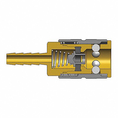 DIXON VALVE  COUPLING 3FS4 FSeries Manual Coupler 3/8 Hose 1/2 ST