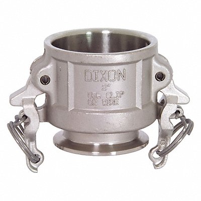DIXON VALVE  COUPLING RC200SE Cam and Groove CouplerxClamp End SS 2