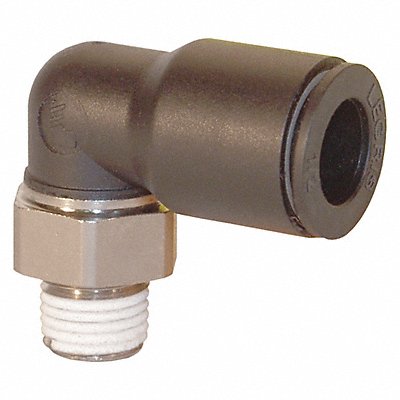 DIXON VALVE  COUPLING 31095614 Nylon/Brass Push In 1/4 Male 1/4 Elbow