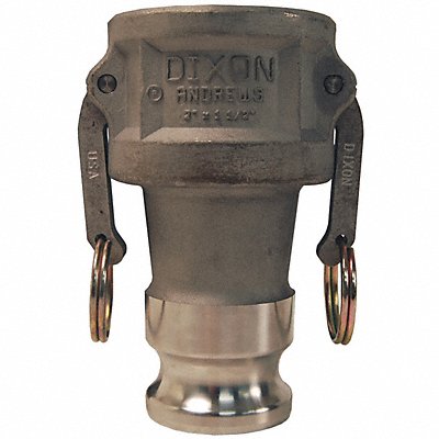 DIXON VALVE  COUPLING 2015DAAL Cam/Groove AL Coupler 2 Adaptor 1-1/2