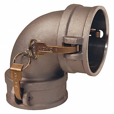 DIXON VALVE  COUPLING 400DD90AL Cam and Groove 90 Coupler Elbow AL 4