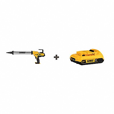 DEWALT DCE580BDCB240 Caulk Gun Kit 20V DC 600 mL Enclosed