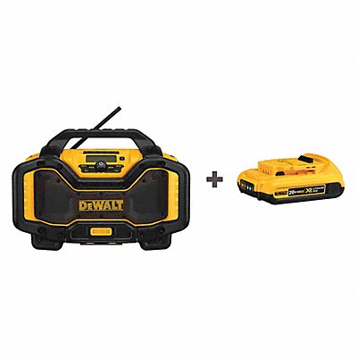 DEWALT DCR025DCB203 Jobsite Charger Radio Kit 20.0/60.0V