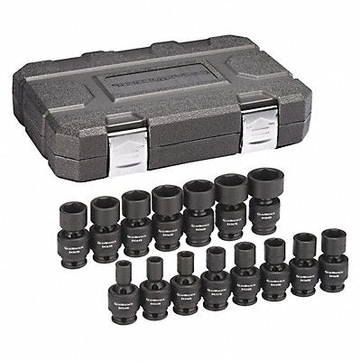GEARWRENCH 84918N Metric Impact Socket 3/8 D 6pt. 15pcs.