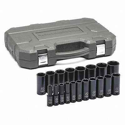 GEARWRENCH 84934N SAE Deep Impact Socket Set 1/2 D 19pcs.