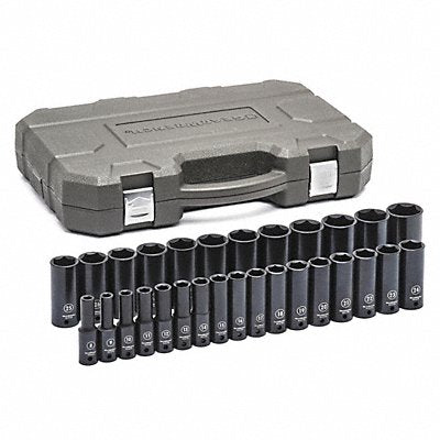 GEARWRENCH 84935N Metric Deep Impact Socket 1/2 D 29pcs.