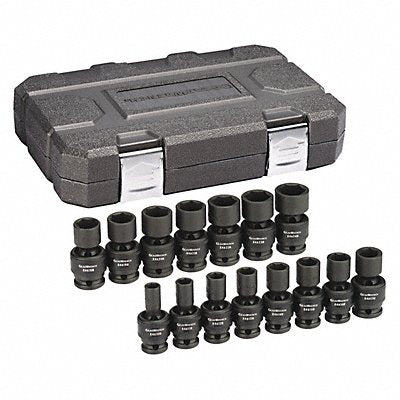 GEARWRENCH 84939N Metric Impact Socket Set 1/2 D 15pcs.