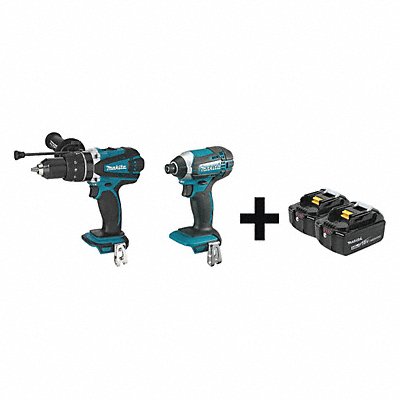 MAKITA XPH03ZXDT11ZBL1840B2 Cordless Combination Kit 2 Tools 18V DC