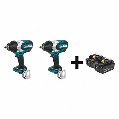 MAKITA XWT08ZXWT08ZBL1840B2 Impact Wrench Kit Cordless 18VDC