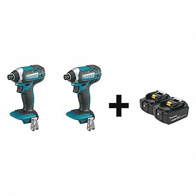 MAKITA XDT11ZXDT11ZBL1840B2 Impact Driver Kit Pistol Grip 18VDC