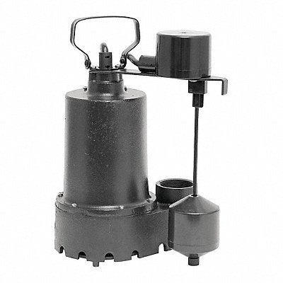 DAYTON 92572 Sump Pump Thermoplastic 1/2 HP