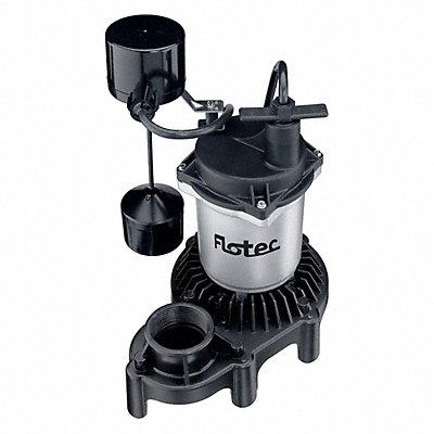FLOTEC FPZS33V Submersible Sump Pump 8ft 12.75in 115VAC