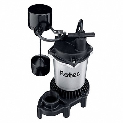FLOTEC FPZS50V Submersible Sump Pump 8ft 12.75in 115VAC