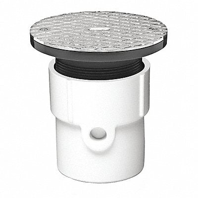 OATEY 74149 PVCAdjustable Cleanout w/Cover-SQ TP 4