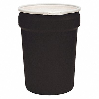 EAGLE 1601BLK Open Head Poly Drum w/Lock Ring 30 gal.