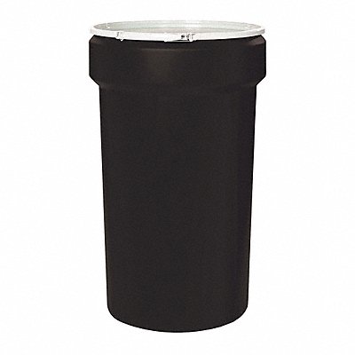 EAGLE 1655BLK Open Head Poly Drum w/Lock Ring 55 gal.