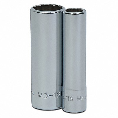 WILLIAMS MD1212 Deep Socket 1/4 D 12Pt 3/8