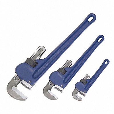 WILLIAMS 13544 Castiron Pipe Wrench Set 3pcs.s