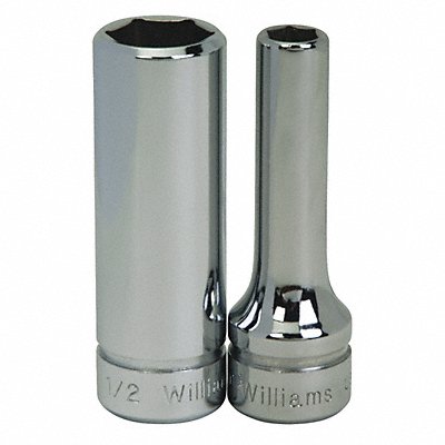 WILLIAMS BD626 Deep Socket 3/8 D 6Pt 13/16
