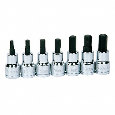 WILLIAMS 31904 Socket Set 3/8 D 7 pcs.