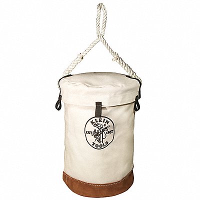 KLEIN TOOLS 5104VT Leather Bottom Bucket with Top