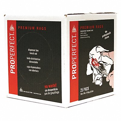 TRIMACO 80025 Square Premium Rags Box 18 PK25