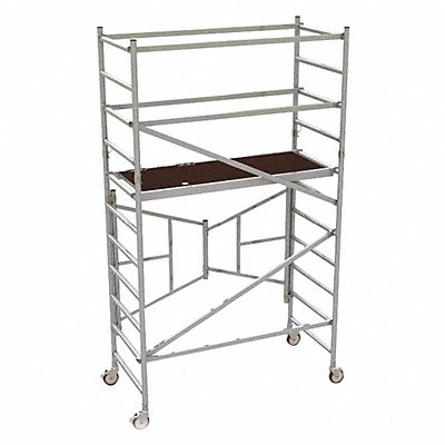 METALTECH ALQ0105 Scaffold with Guardrail EasySet Alum 6ft